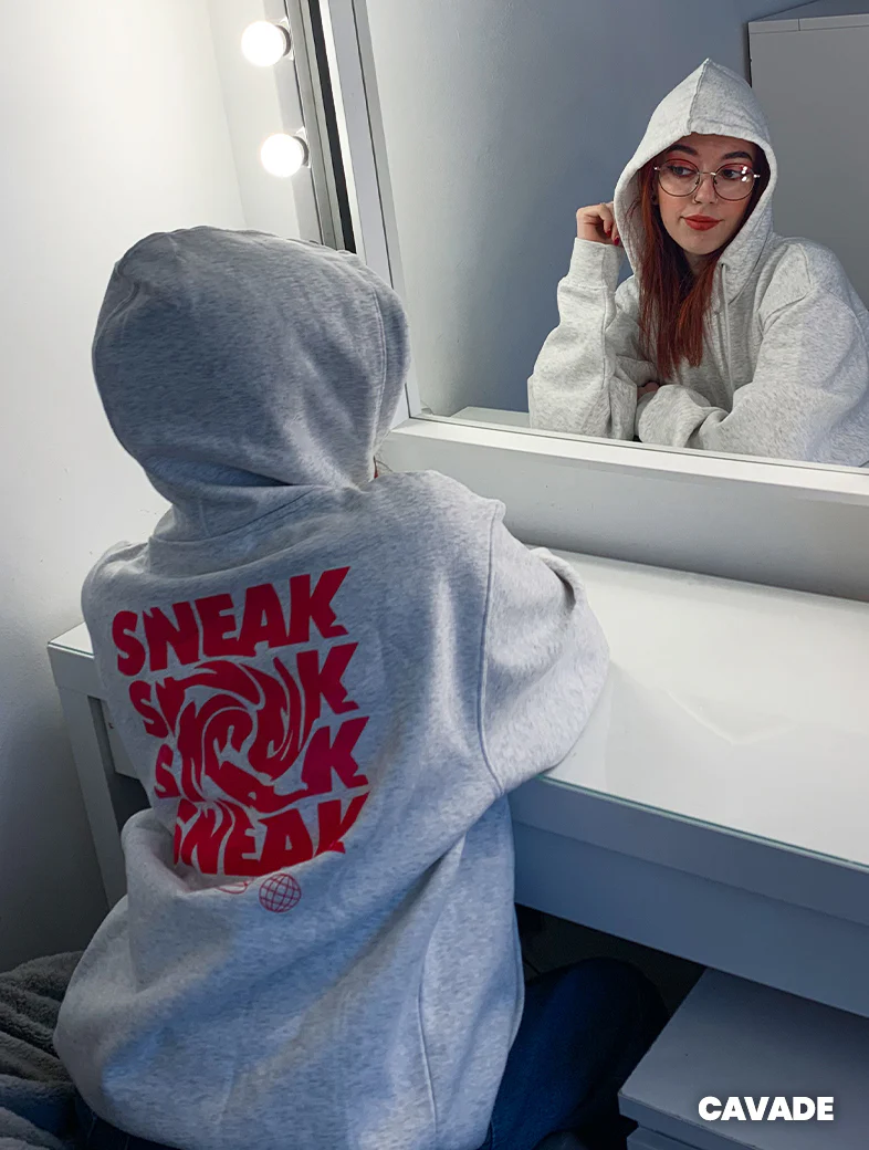SNEAK HOODIE - GREY - Image 3